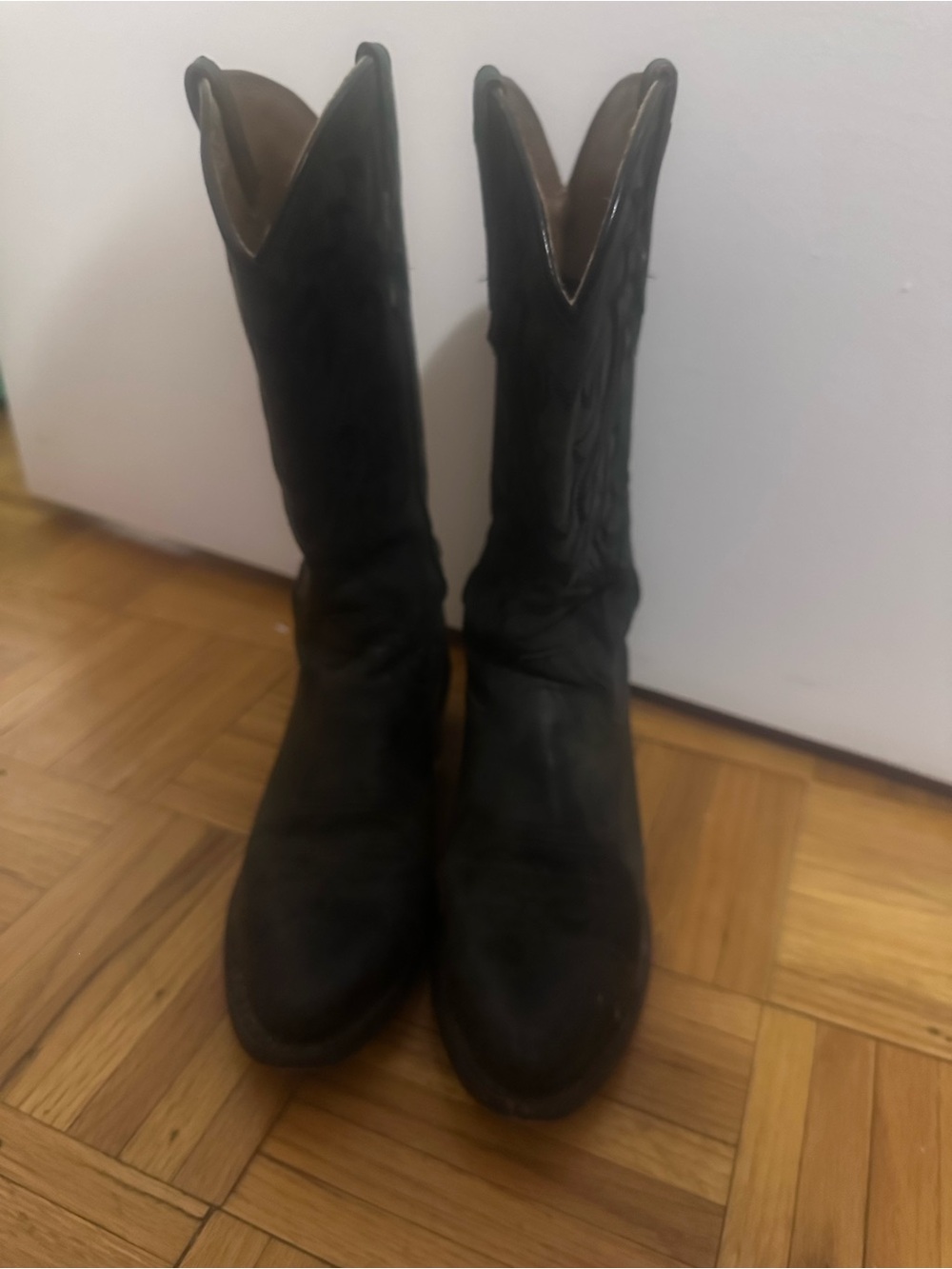 Shyanne Black Lace-Up Women's Cowboy Boots